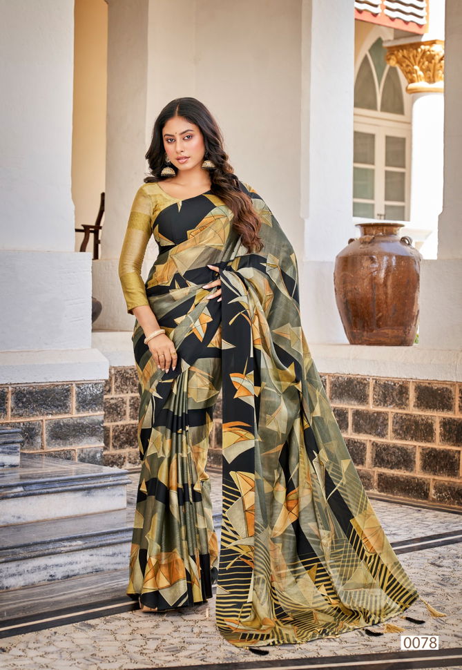 Sattin Brasso Vol 6 By Vinamra Daily Wear Sarees Catalog